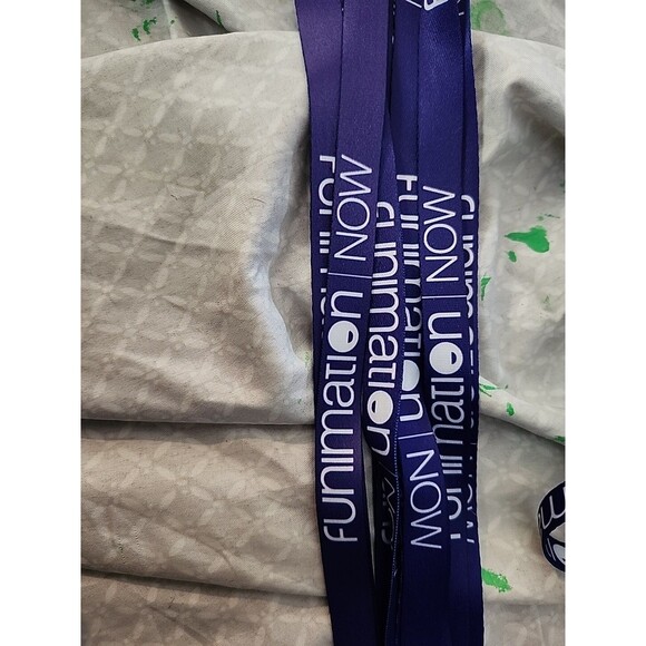FunimationNOW Purple Anime Lanyard Convention Promo Swag Badge Holder - Picture 2 of 4